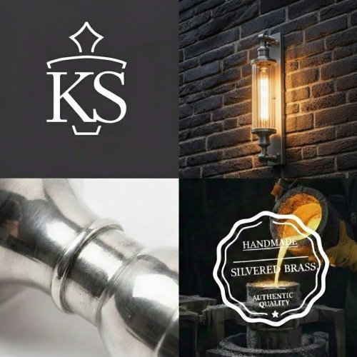 Lampe d'extérieur en laiton design anthracite Lampe murale E27 noir