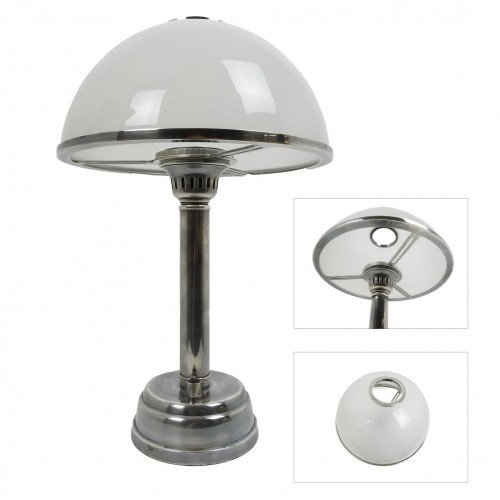 lampe en laiton couleur argent antique avec raccord E27