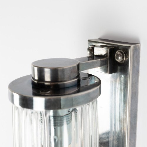 Lampe d’extérieur Porter argent antique laiton industriel