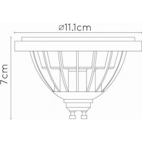 Source lumineuse LED SLV à intensité variable QPAR111 GU10