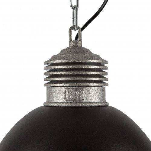 Suspension Loft Rétro & Vintage Industrielle Noire