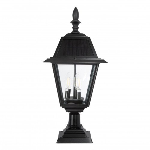 Lampe d'extérieur Vincenzo socle noir aluminium classique