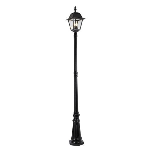 Lanterne solaire classique aluminium noir