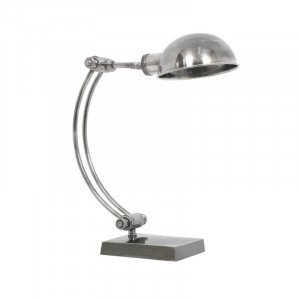 lampe en laiton couleur argent antique avec culot E27