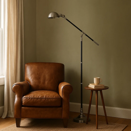 Nostaluce Jersey Vloerlamp Antique Silver