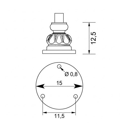 Socle Valence classique aluminium vert noir anthracite
