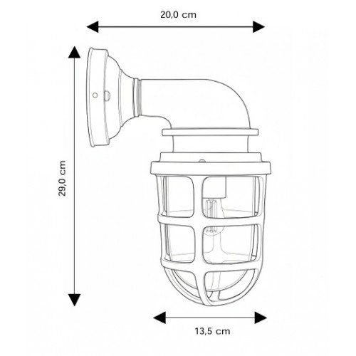 lampe en laiton noir antique avec douille E27
