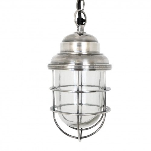 lampe en laiton couleur argent antique avec raccord E27