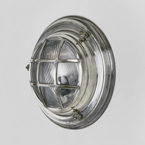 lampe en laiton couleur argent antique avec raccord E27