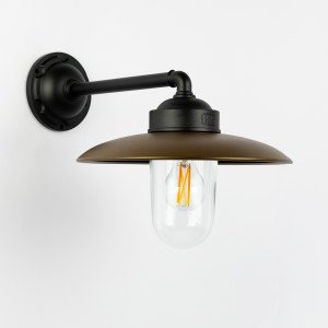 Lampe d’étable Palazzo applique murale noir bronze rustique