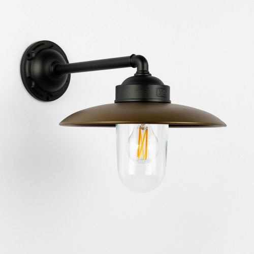 Lampe d’étable Palazzo applique murale noir bronze rustique