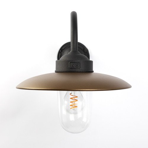 Lampe d’étable Solingen applique murale noir bronze rustique