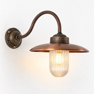 Lampe extérieure Mayenne bronze/cuivre lampe d’écurie rustique