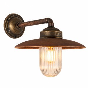 Lampe extérieure Mayenne 2 bronze/cuivre lampe d’écurie rustique
