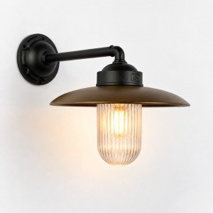 Lampe extérieure Mayenne 3 bronze/noir lampe d’écurie rustique