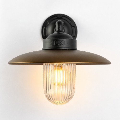 Lampe extérieure Mayenne 3 bronze/noir lampe d’écurie rustique