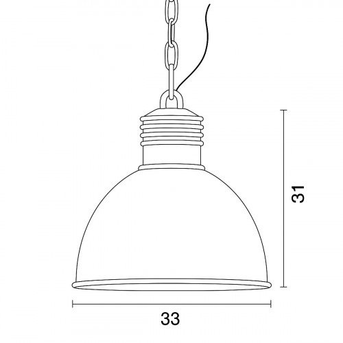 Suspension Loft (6593) cuivre rétro vintage | Nostalux.fr
