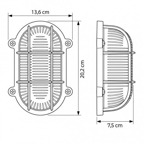 Lampe extérieure Nautic V lampe marine bronze nautique