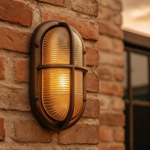 Lampe de bateau d'extérieur (6682) - Oculus bronze foncé