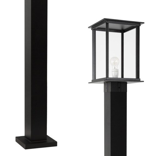 Lampe d'extérieur Vondel Terrace XL éclairage d'extérieur noir de style classique avec forme carrée