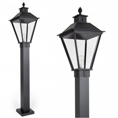 Lampe d'extérieur Square Terrace Lampe de jardin XL aux formes carrées de couleur noire