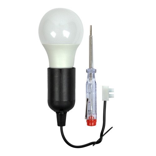 Kit de déménagement 6 douilles sources lumineuses LED noir