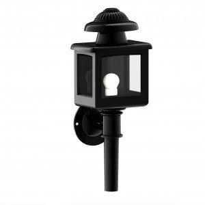 Lampe extérieure classique applique murale noire aluminium