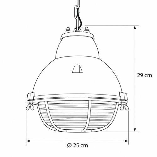 Lampe d'extérieur suspendue à chaîne Navigator (7049) de KS Lighting 