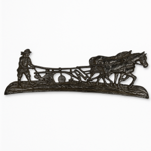 Décoration murale fermier labourant large aluminium