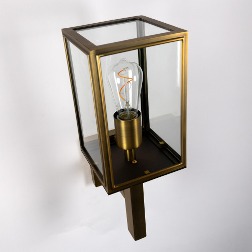 Applique d'extérieur noire, Bilthoven, épurée, classique, faite à la main chez KS Lighting, boîtier design 