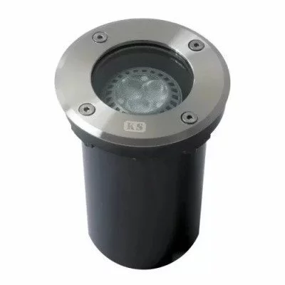 Spot LED encastrable GU10 Sol extérieur rond inox