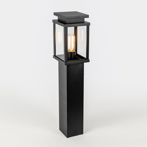 Potelet noir d'extérieur  Jersey avec Smart WIFI LED | Nostalux.fr