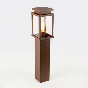 Potelet Jersey Terras en acier corten, couleur rouille