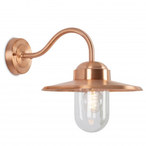 Éclairage extérieur, applique pendante Dolce (7385) en cuivre tendance avec globe en verre  de la marque KS Lighting