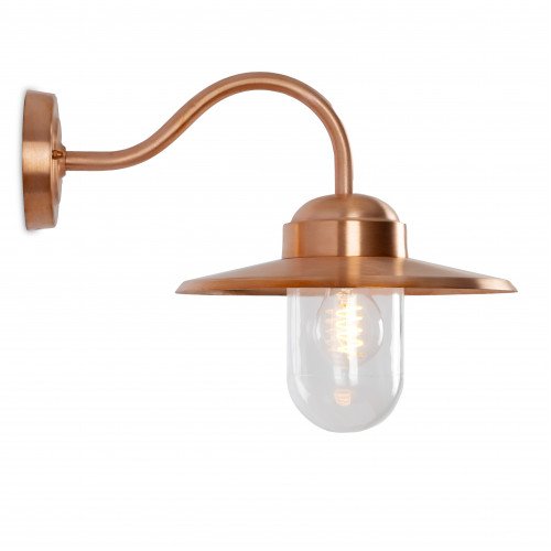 Éclairage extérieur, applique pendante Dolce (7385) en cuivre tendance avec globe en verre  de la marque KS Lighting