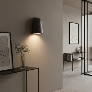 Applique murale noire Roche | Nostalux.fr