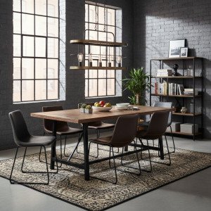 Suspension Benson 5 or noir métal 5×E27