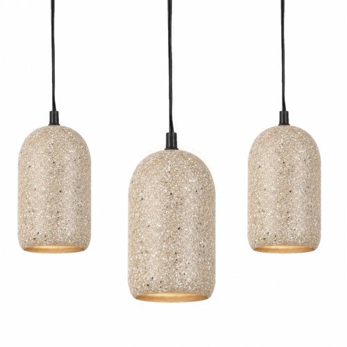 Lot de 3 Suspension sur fil Terrazzo Bianco | Nostalux.fr