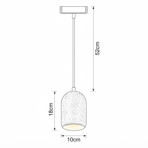 Lot de 3 Suspension sur fil Terrazzo Bianco | Nostalux.fr