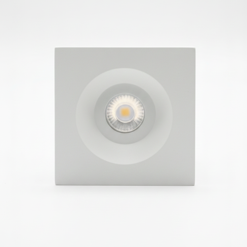 Spot blanc à encaster Ivy carré en aluminium