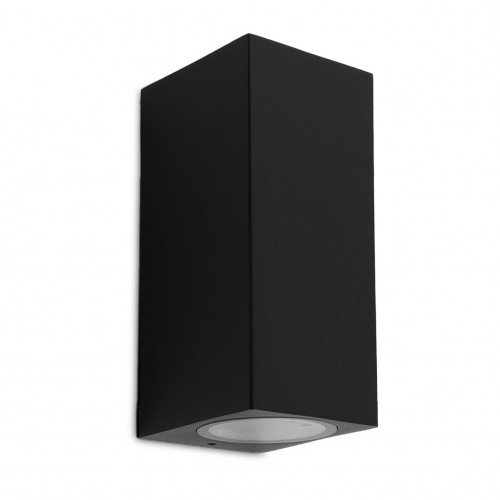 Applique extérieur  Geo (7570dn2) noir Up & Downlighter avec capteur jour et nuit  de KS Lighting