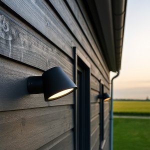 Applique extérieur  Vita Cup Noir Mat GU10