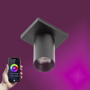Spot encastrable Smart Mila rond GU10 plafonnier Spot encastrable Smart Mila rond GU10 plafonnier