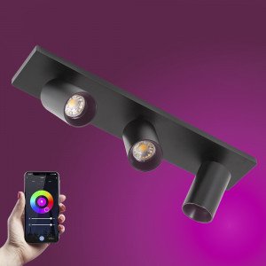 Spot encastrable Smart Mila 3 rond GU10 plafonnier Spot encastrable Smart Mila 3 rond GU10 plafonnier