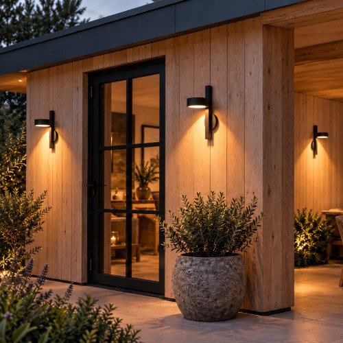 Orion applique noir mat extérieur IP44 LED G9