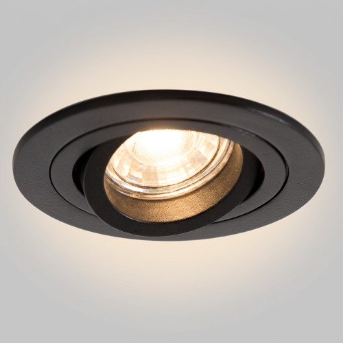 Spot encastrable Lune (7691) Rond noir mat | Nostalux.fr