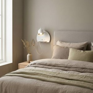 Applique murale blanche Essence (7692) USB | Nostalux.fr