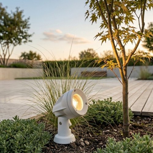 Spot de jardin Orbit (7742) aluminium blanc LED 