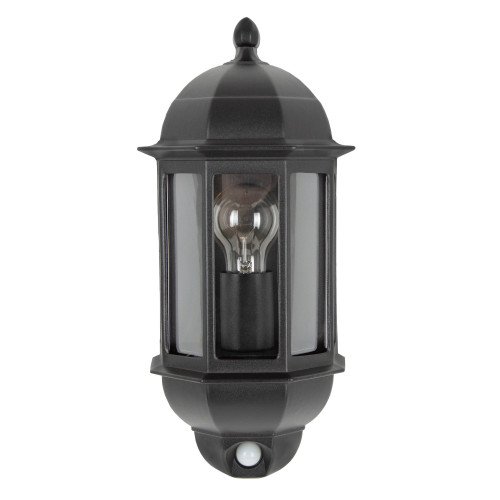 Lampe d'extérieur Verona lampe murale avec détecteur aluminium noir style classique