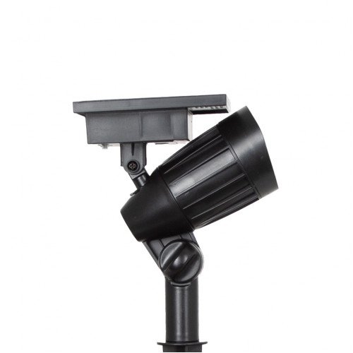 2x Solar LED Spot de jardin Noir